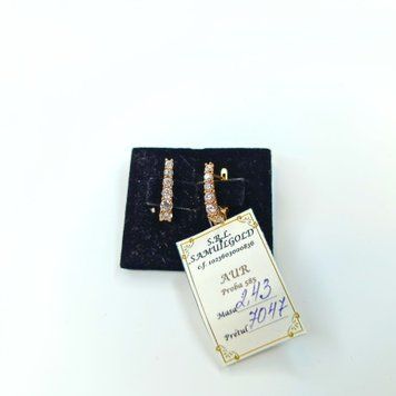 Золотые серёжки 585